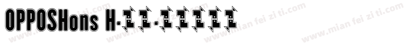 OPPOSHons H-普通字体转换